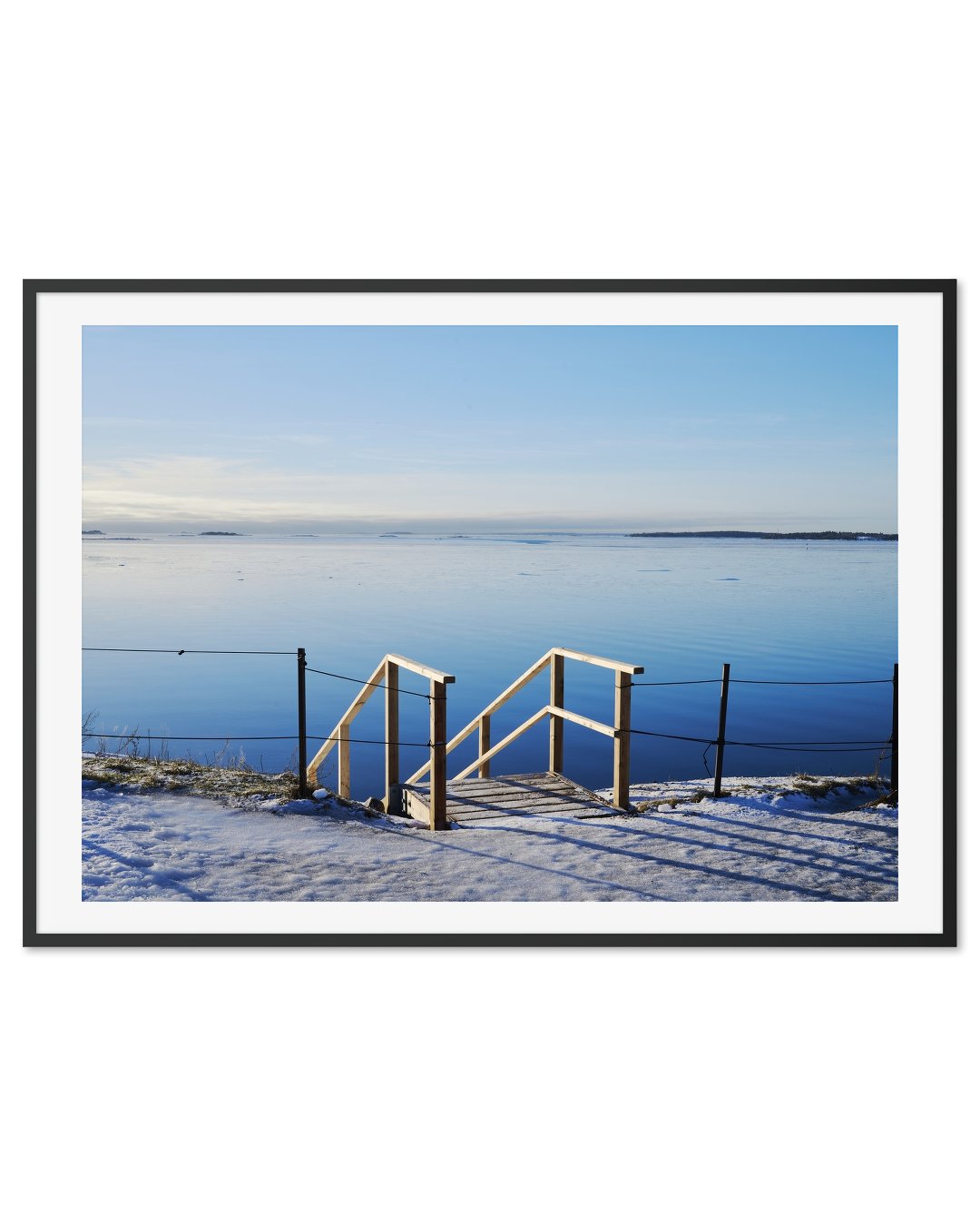 Stairs into blue