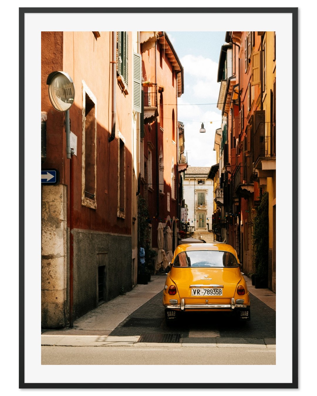 Vintage car on the streets of Verona